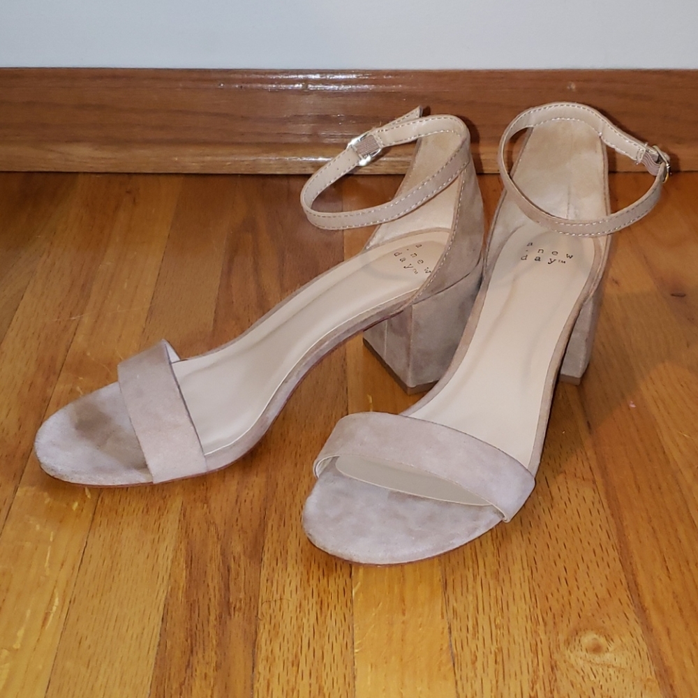 Michaela Mid Block Heel Sandal Pumps